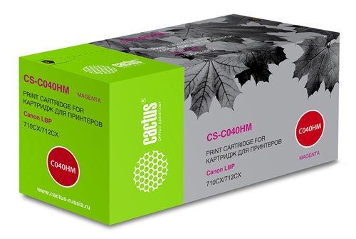 Картридж лазерный Cactus CS-C040HM 040 H M пурпурный (10000стр.) для Canon LBP 710CX/712CX I-Sensys CS-C040HM