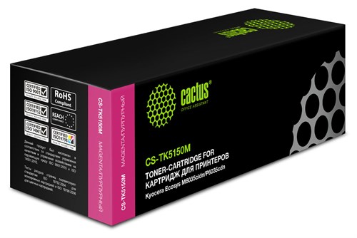 Картридж лазерный Cactus CS-TK5150M TK-5150M пурпурный (10000стр.) для Kyocera Ecosys M6035cidn/P603 CS-TK5150M
