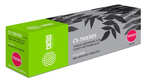 Картридж лазерный Cactus CS-TK8305 TK-8305 черный (25000стр.) для Kyocera Mita 3050/3051/3550/3551 CS-TK8305