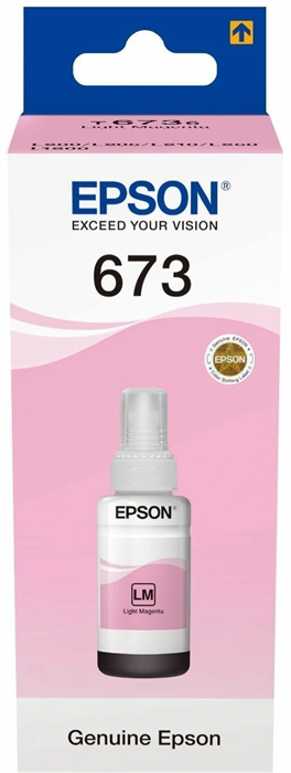 Чернила Epson 673 C13T673698 (аналог C13T67364A) светло-пурпурный 70мл для Epson L800/L810/L850/L180 C13T673698