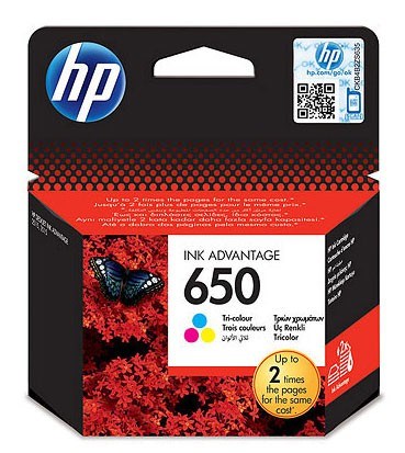 Картридж струйный HP 650 CZ102AE/AK многоцветный печ.гол.в компл. (200стр.) для HP DJ IA 2515/2516 CZ102AE/AK