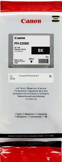 Картридж струйный Canon PFI-320BK 2890C001 черный (300мл) для Canon imagePROGRAF TM-200/205/300/350/ 2890C001