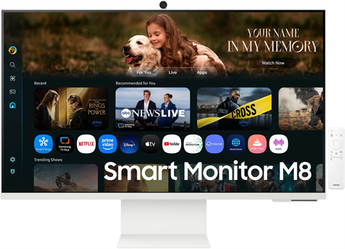Монитор Samsung 32" S32FM801UMXUE белый VA LED 16:9 HDMI M/M Cam матовая HAS 3000:1 400cd 178гр/178г LS32FM801UMXUE