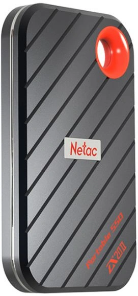 Накопитель SSD Netac USB-C 1000GB NT01ZX20II-1T0-32BK ZX20 II черный NT01ZX20II-1T0-32BK