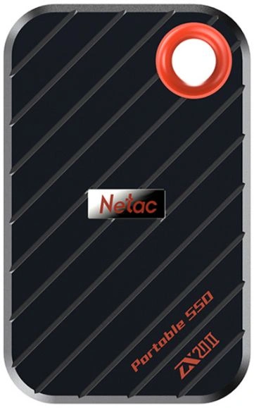 Накопитель SSD Netac USB-C 2000GB NT01ZX20II-2T0-32BK ZX20 II черный NT01ZX20II-2T0-32BK