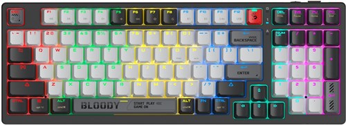 Клавиатура A4Tech WS98 механическая черный/серый USB беспроводная BT/Radio for gamer LED WS98-1