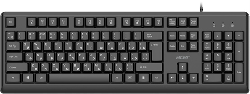 Клавиатура Acer OKW501 черный USB Multimedia (ZL.KBDEE.01U) кабель 1.8м ZL.KBDEE.01U