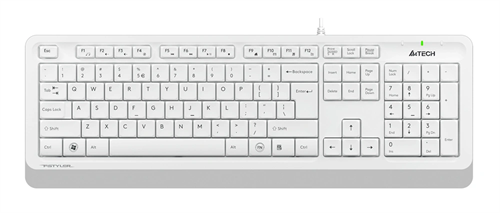 Клавиатура A4Tech FK10 белый/серый USB (FK10 WHITE) кабель 1.5м FK10 WHITE