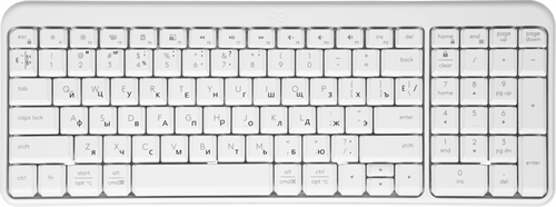 Клавиатура Logitech K251 белый беспроводная BT slim (920-013364) 920-013364