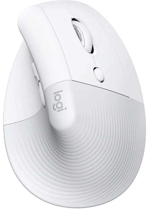 Мышь Logitech Lift белый оптическая 4000dpi silent беспров. BT/Radio USB для ноутбука 5but (910-0064 910-006486