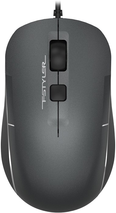 Мышь A4Tech Fstyler FM26S серый/черный оптическая 1600dpi silent USB для ноутбука 4but (FM26S USB (S FM26S USB (SMOKY GREY)