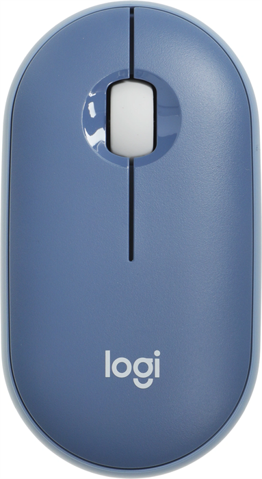 Мышь Logitech Pebble M350 синий оптическая 1000dpi silent беспров. BT/Radio USB для ноутбука 3but (9 910-006655