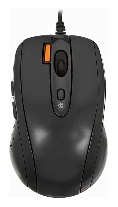 Мышь A4Tech V-Track Padless N-70FX черный оптическая 1600dpi USB для ноутбука 7but N-70FX