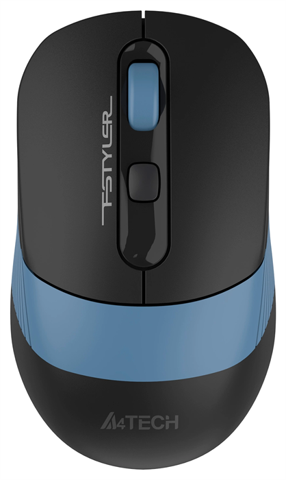 Мышь A4Tech Fstyler FB10C черный/синий оптическая 2000dpi беспров. BT/Radio USB 4but (FB10C ASH BLUE FB10C ASH BLUE