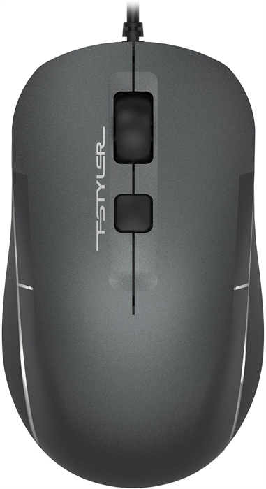 Мышь A4Tech Fstyler FM26 серый/черный оптическая 1600dpi USB для ноутбука 4but (FM26 USB (SMOKY GREY FM26 USB (SMOKY GREY)