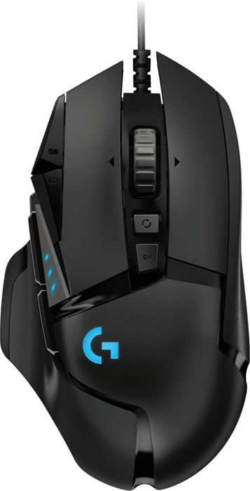 Мышь Logitech G502 Hero черный оптическая 25600dpi USB для ноутбука 9but (910-005474) 910-005474