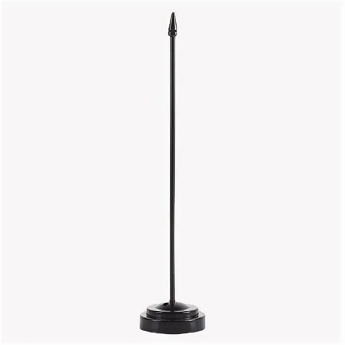 Стойка одинарная напольная темная в сборе (древко неразборное 2,2 м., с каплевидным навершием "шишка 47074