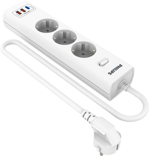 Сетевой фильтр Philips CHP4336WA/51 2м (3 розетки) белый (коробка) CHP4336WA/51