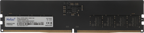 Память DDR5 16GB 5600MHz Netac NTBSD5P56SP-16 Basic RTL PC5-44800 CL46 DIMM 288-pin 1.1В original In NTBSD5P56SP-16