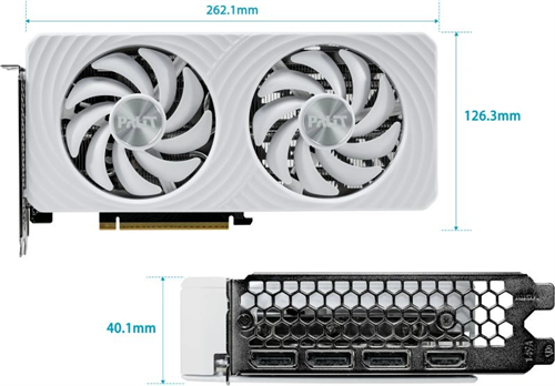 Видеокарта Palit PCI-E 5.0 PA-RTX5060 WHITE OC NVIDIA GeForce RTX 5060 8Gb 128bit GDDR7 2280/28000 H NE75060U19P1-GB2063M
