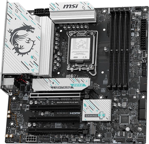 Материнская плата MSI B860M GAMING PLUS WIFI Soc-1851 Intel B860 4xDDR5 mATX AC`97 8ch(7.1) 5Gigabit B860M GAMING PLUS WIFI