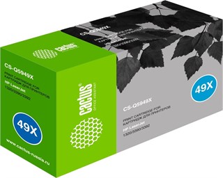 Картридж лазерный Cactus CS-Q5949X Q5949X черный (6000стр.) для HP LJ 1320/3390/3392 807344 - фото 148