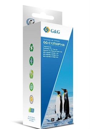 Чернила G&G GG-C13T03P14A 110BK черный пигментный 140мл для Epson M1100/M1120/M1140/M1170/M1180 1430606 - фото 217