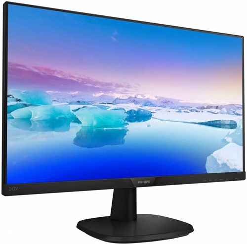 Монитор Philips 23.8" 243V7QDAB (00/01) черный IPS LED 16:9 DVI HDMI M/M матовая 250cd 1920x1080 75H 243V7QDAB