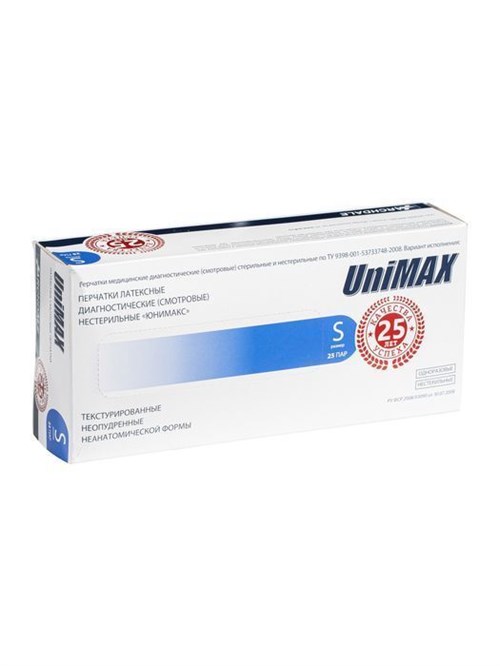 Перчатки UniCare смотровые синие  - особопрочные 38012