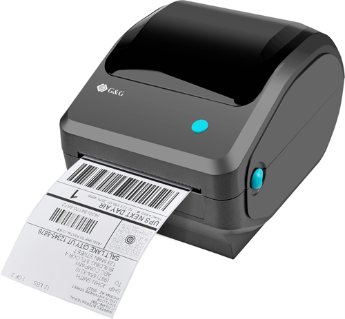 Термопринтер G&G GG-D410 203dpi 152мм/с/USB для печ.накл. черный GG-D410