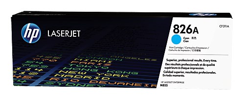 Картридж лазерный HP 826A CF311A голубой для HP CLJ Ent M855 CF311A