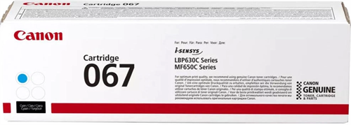 Картридж лазерный Canon 067C 5101C002 голубой бар.в компл. (1250стр.) для Canon LBP631/633/MF651/655 5101C002