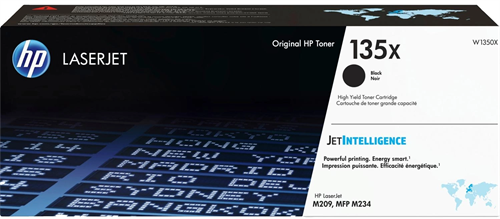 Картридж лазерный HP 135X W1350X черный бар.в компл. (2400стр.) для HP LaserJet M209dw M209, M234dwe W1350X