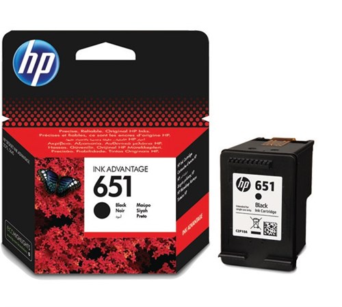 Картридж струйный HP 651 C2P10AE черный (600стр.) для HP DJ IA C2P10AE
