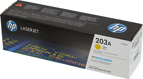 Картридж лазерный HP 203A CF542A желтый бар.в компл. (1300стр.) для HP M254/280/281 CF542A
