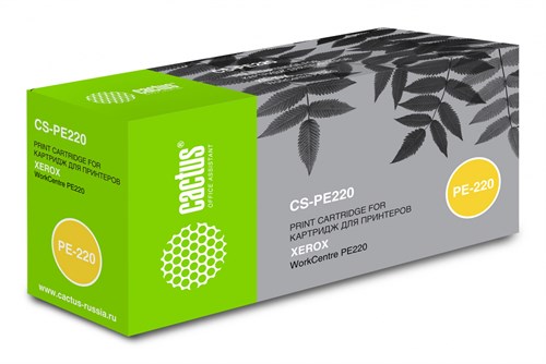 Картридж лазерный Cactus CS-PE220 013R00621 черный (3000стр.) для Xerox WorkCentre PE220 CS-PE220