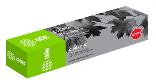 Картридж лазерный Cactus CS-EXV18 C-EXV18 черный (8400стр.) для Canon iR1018/1020/1022/1023/1024 CS-EXV18
