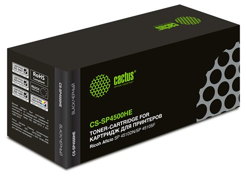 Картридж лазерный Cactus CS-SP4500HE 407318 черный (12000стр.) для Ricoh Aficio SP 4510DN/SP 4510SF CS-SP4500HE