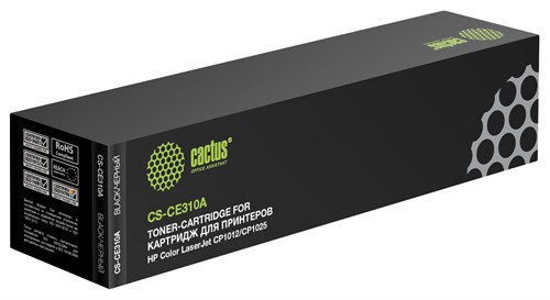 Картридж лазерный Cactus CS-CE310A CE310A черный (1200стр.) для HP CLJ CP1012/CP1025 CS-CE310A