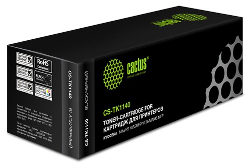 Картридж лазерный Cactus CS-TK1140 TK-1140 черный (7200стр.) для Kyocera FS-1035/1135/M2035/M2535dn CS-TK1140