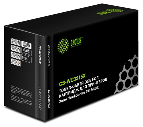 Картридж лазерный Cactus CS-WC3315X 106R02310 черный (5000стр.) для Xerox WorkCentre 3315/3325 CS-WC3315X