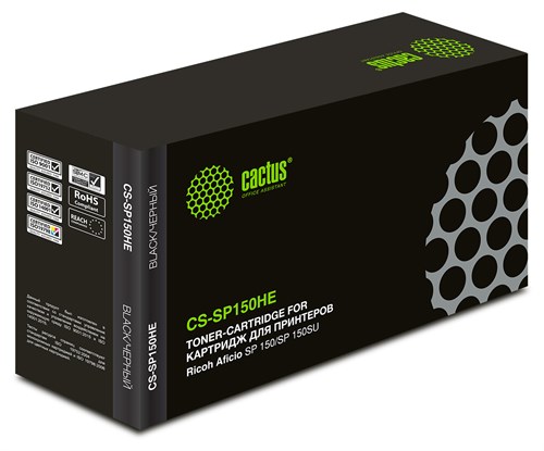 Картридж лазерный Cactus CS-SP150HE 408010 черный (1500стр.) для Ricoh Aficio SP 150/SP 150SU CS-SP150HE