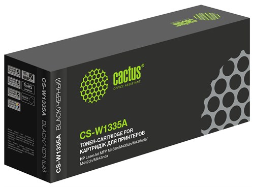 Картридж лазерный Cactus CS-W1335A W1335A черный (7400стр.) для HP LJ MFP M438n/M438dn/M438nda/M442d CS-W1335A