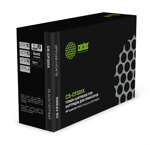 Картридж лазерный Cactus CS-CF325X CF325X черный (40000стр.) для HP LJ M806 Enterprise 800,M806X CS-CF325X