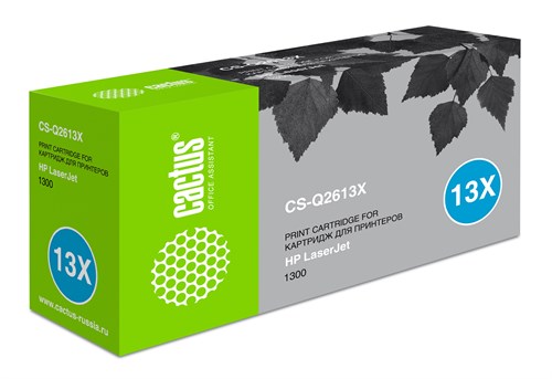 Картридж лазерный Cactus CS-Q2613X Q2613X черный (4000стр.) для HP LJ 1300/1300N CS-Q2613X