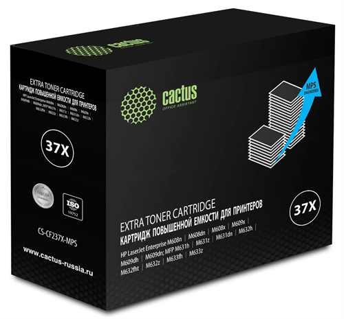 Картридж лазерный Cactus CS-CF237X-MPS CF237YX черный (50000стр.) для HP LJ M608n/M608dn/M609x/M631h CS-CF237X-MPS