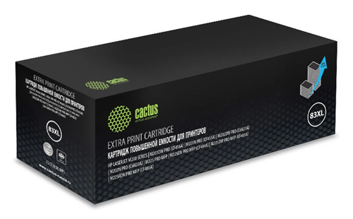 Картридж лазерный Cactus CS-CF283XL-MPS CF283X черный (3000стр.) для HP LJ Pro M225dn/M201/M202 CS-CF283XL-MPS