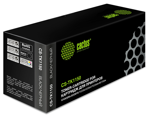Картридж лазерный Cactus CS-TK1150 TK-1150 черный (3000стр.) для Kyocera Ecosys P2235d/P2235dn/P2235 CS-TK1150
