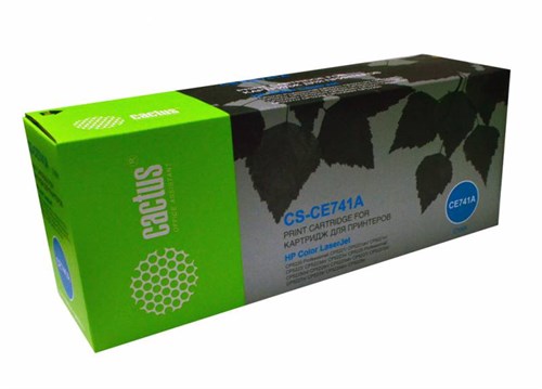 Картридж лазерный Cactus CS-CE741A CE741A голубой (7300стр.) для HP CLJ CP5220/CP5221/CP5223/CP5225/ CS-CE741A