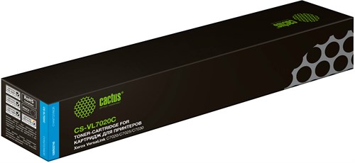 Картридж лазерный Cactus CS-VL7020C 106R03748 голубой (16500стр.) для Xerox VersaLink C7020/C7025/C7 CS-VL7020C